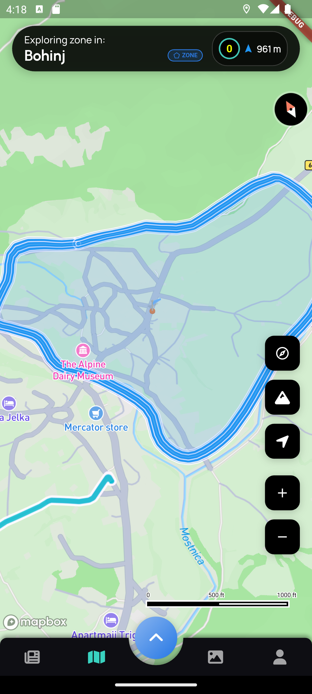 Perspektiva zone map